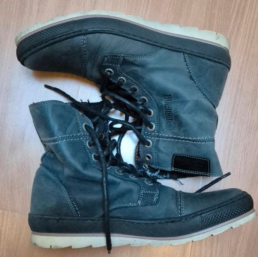 High Top Boots maat 41, Blauw, Boots, Ophalen of Verzenden, Gedragen