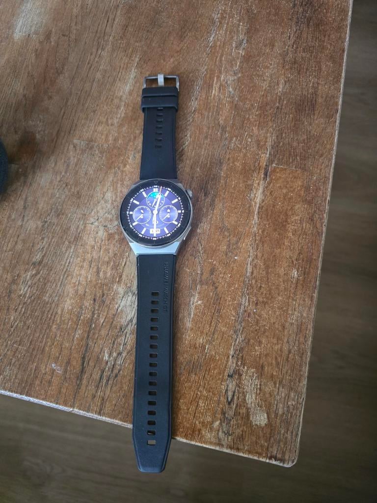 Huawei Watch GT 3 Pro - Zo goed als nieuw!, Conditie, Zwart, Ophalen of Verzenden, Zo goed als nieuw