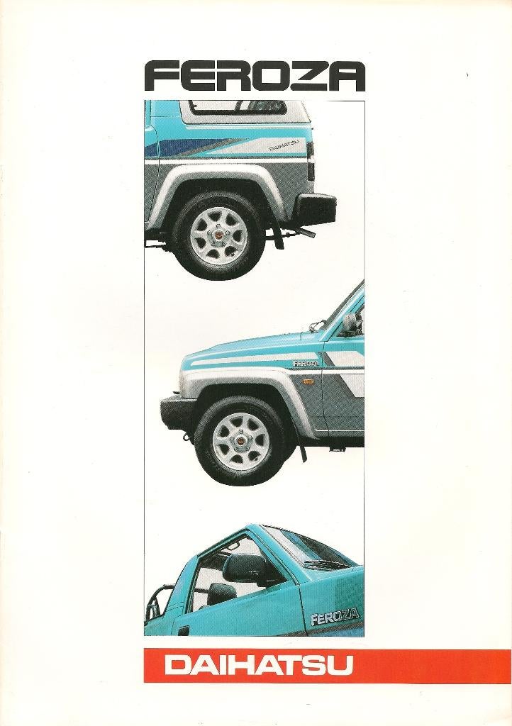 Folder Daihatsu Feroza, 1990, Ophalen of Verzenden, Nieuw, Overige merken