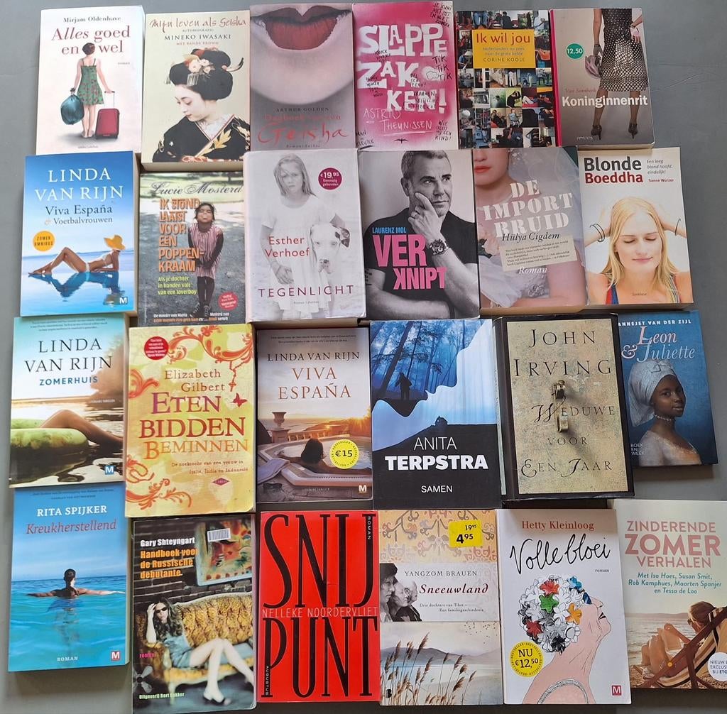 Divers boekenpakket 24 stuks, Ophalen, Gelezen