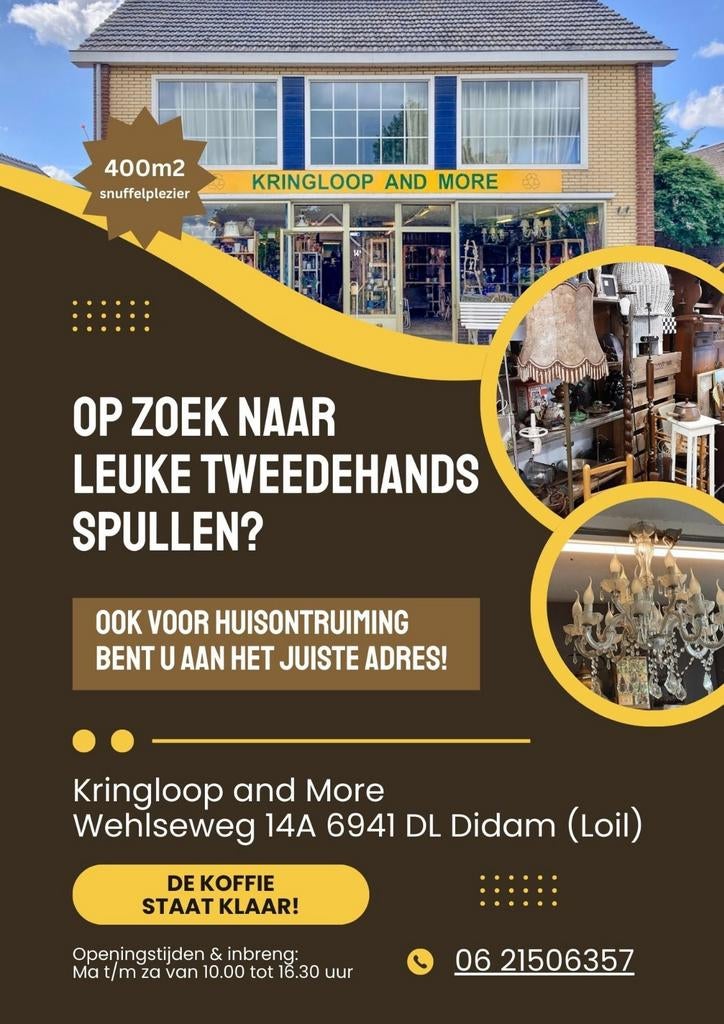 Huisontruiming in Montferland - Kringloop and More, Ophalen, Gebruikt