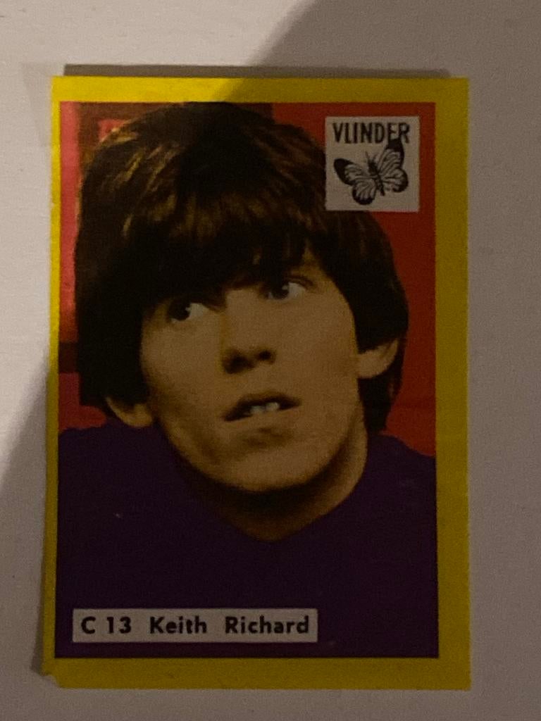 Keith Richard Vlinder lucifers etiket, Ophalen of Verzenden, Gebruikt, Foto of Kaart