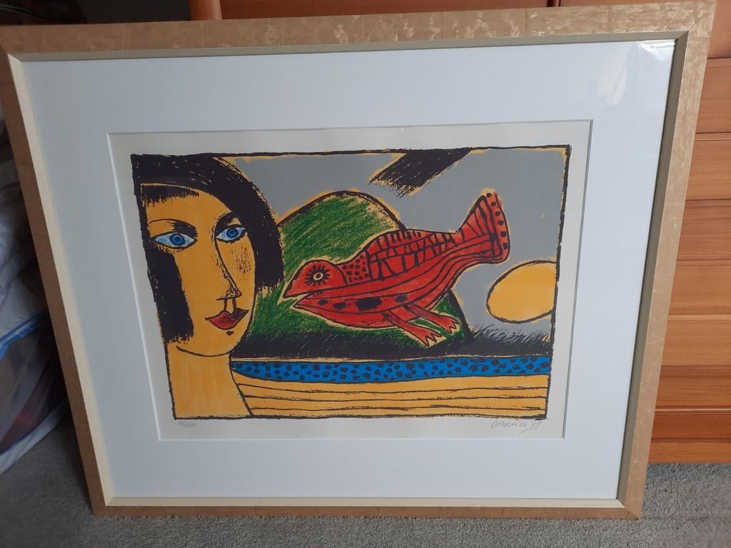 Zeefdruk Corneille, Antiek en Kunst, Kunst | Litho's en Zeefdrukken, Ophalen