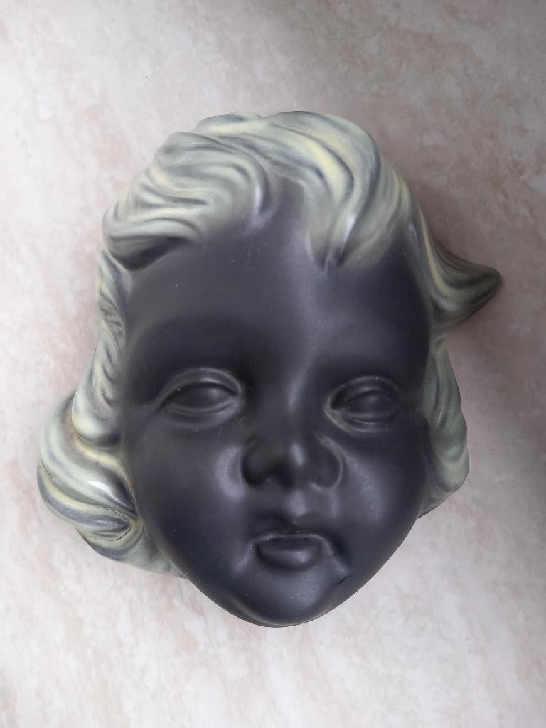 Keramiek kinderhoofdje Cortendorf, genummerd, jaren '50, Ophalen