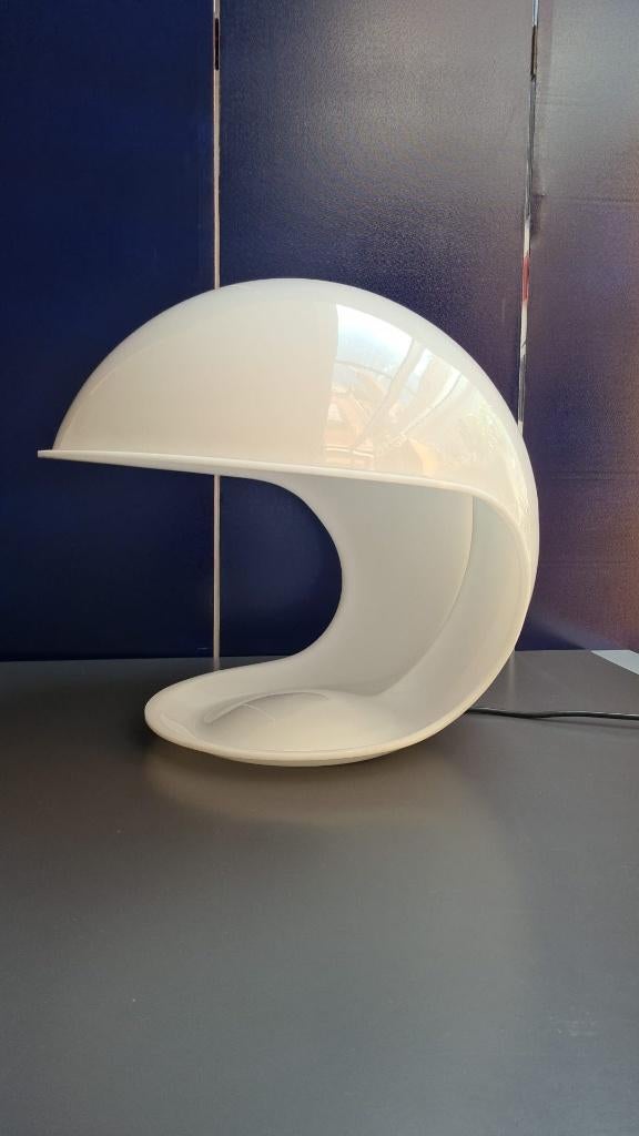 Elio Martinelli, Martinelli Luce, Foglia tafellamp, 60/70s, Ophalen of Verzenden, Zo goed als nieuw, Modern, Minder dan 50 cm