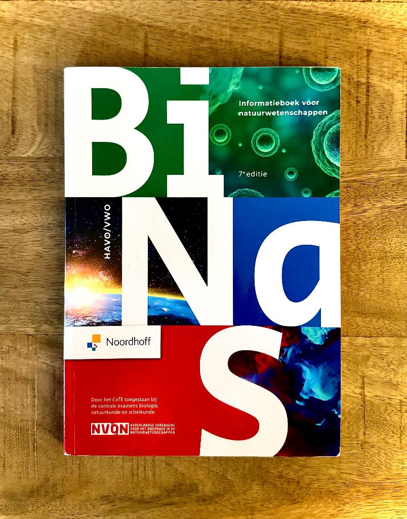 BiNaS HAVO / VWO Informatieboek, 7e editie., Boeken, Schoolboeken, Ophalen, VWO, Natuurkunde, Zo goed als nieuw