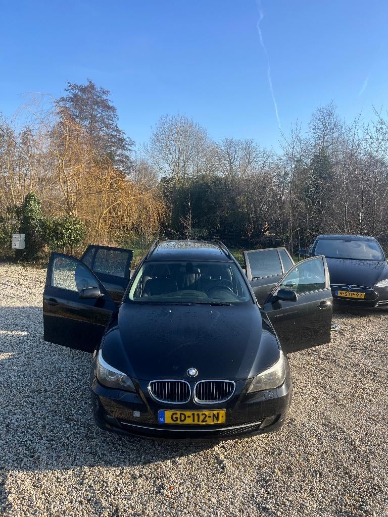 BMW E61 530i LCI 2007, 13 km/l, Euro 5, Achterwielaandrijving, Zwart
