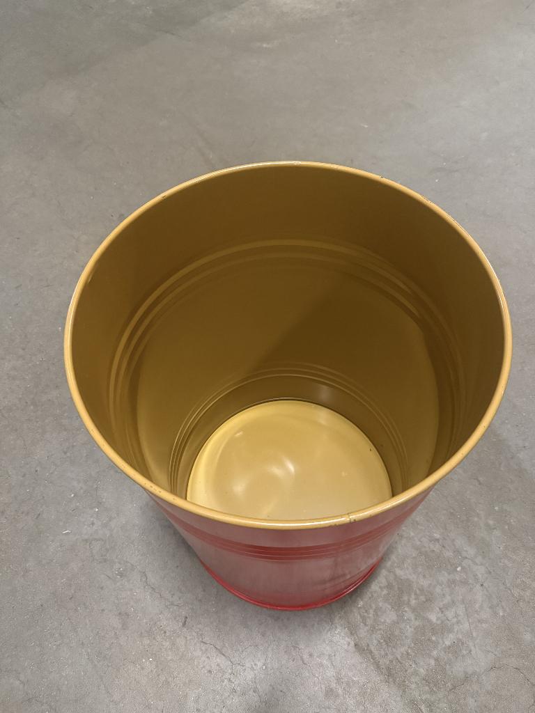 Rood ijzeren vat met deksel en klemband – 100 liter, Ophalen, Zo goed als nieuw, Vuurton