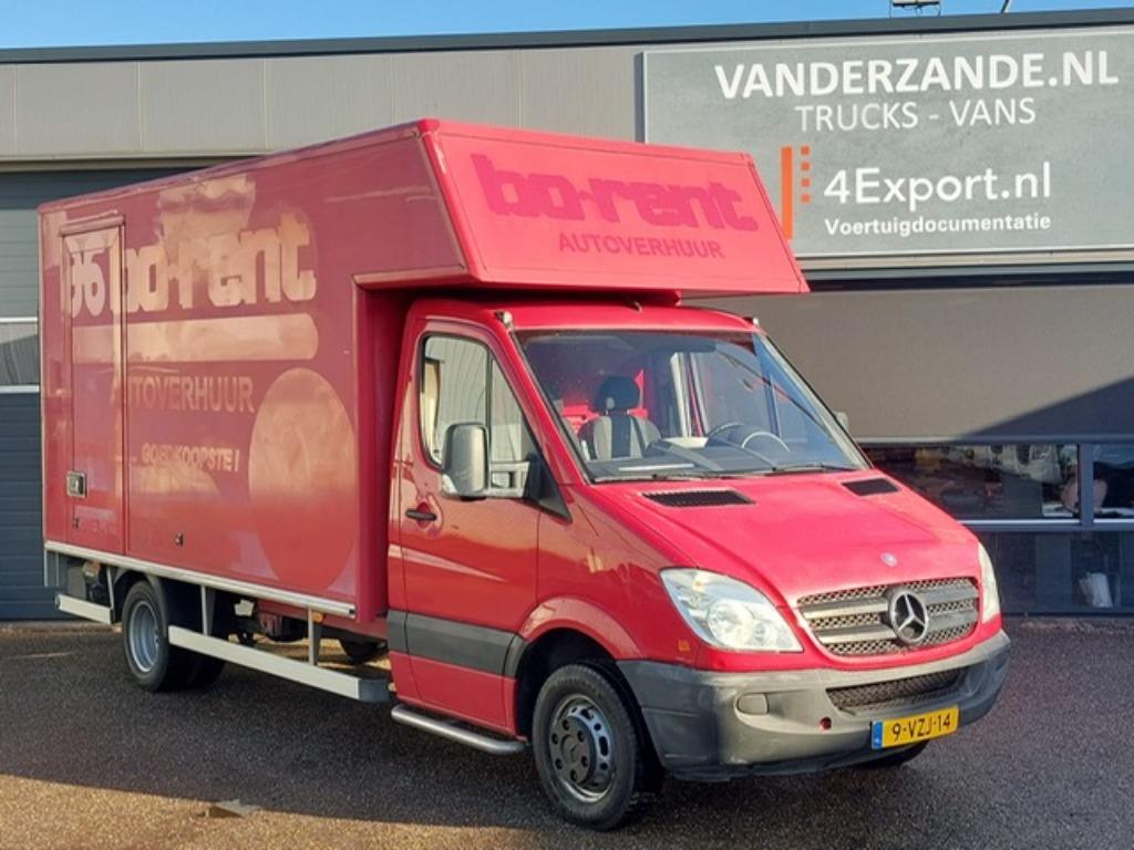 Mercedes-Benz Sprinter 513cdi MAXI BAK/KLEP/ZIJDEUR 3stoelen, Auto's, Euro 5, Achterwielaandrijving, Zwart, 4 cilinders