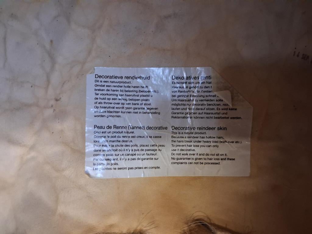 Twee rendiervellen van Leen Bakker, Ophalen, 50 tot 100 cm, Bruin, Scandinavisch