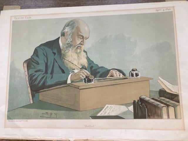 Antieke Vanity Fair, lithografie, Balliol, Ophalen of Verzenden