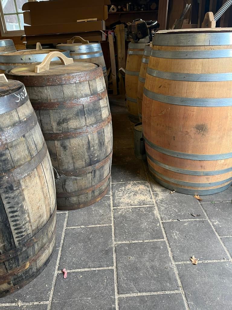 Regenton wijnvat whiskyvat dompelton wateropvang houten ton, Gerard Krale, 150 liter of meer, Nieuw, Ophalen of Verzenden