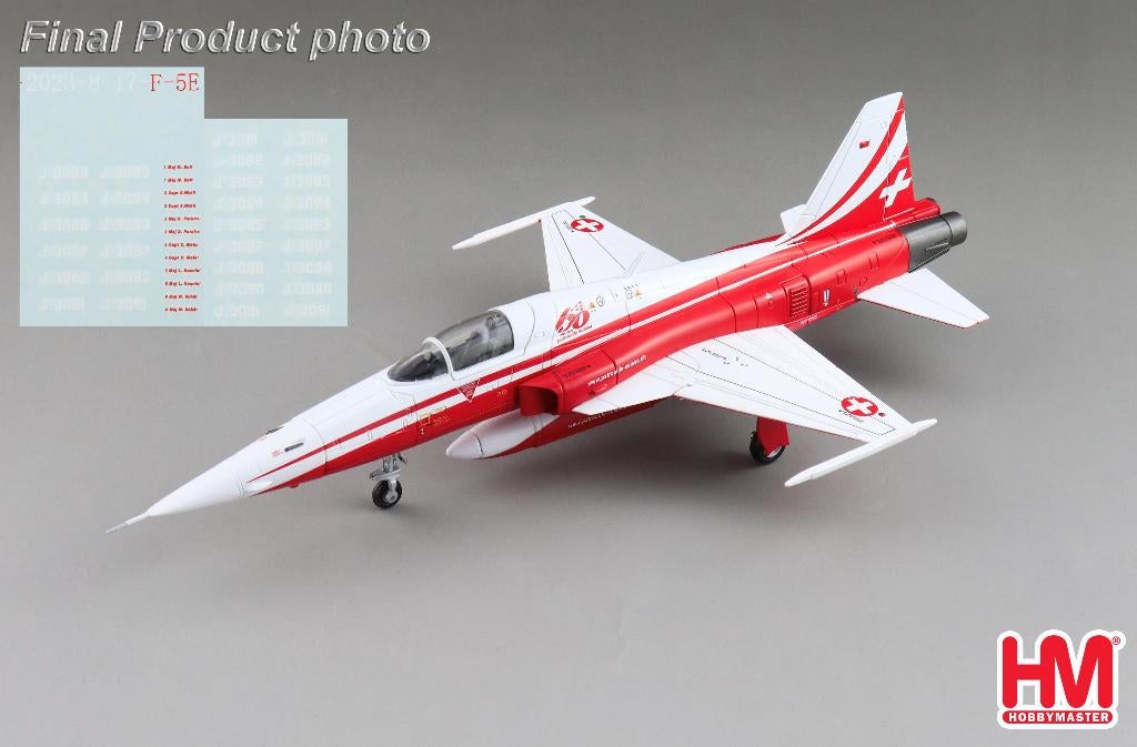 Northrop F-5E Tiger II Patrouille Suisse Hobby Master HA3373, Verzenden, Nieuw, Military-Models VJ Mendelssohnstraße 29 info@military-models-vj.de