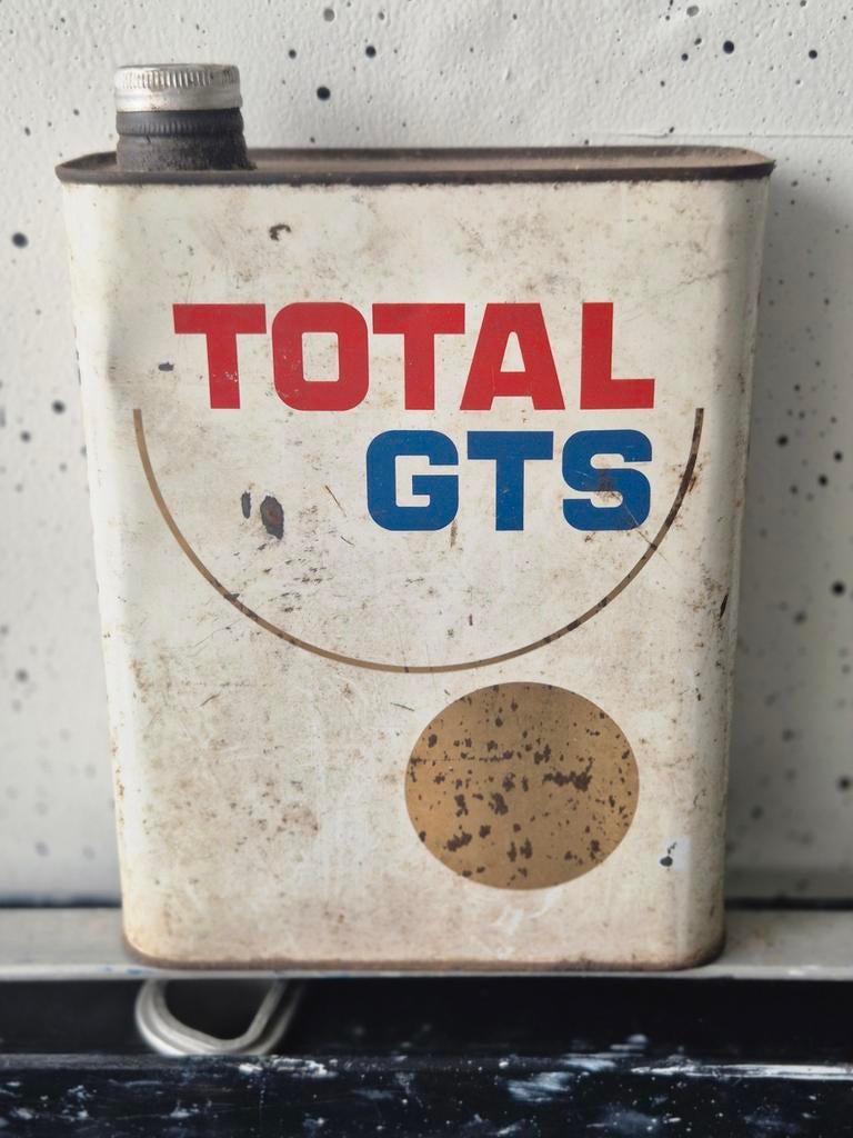 Total GTS Olie blik, Ophalen of Verzenden, Gebruikt, Overige