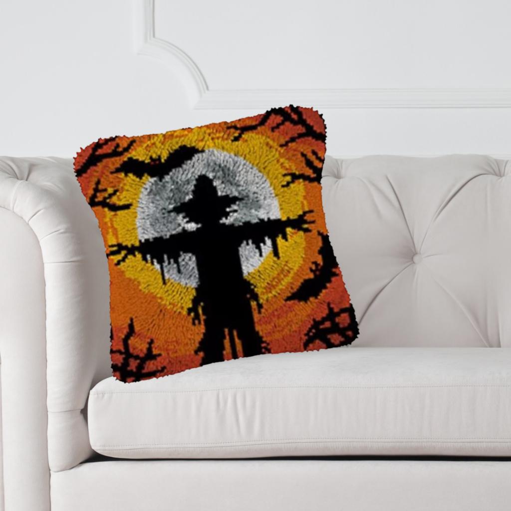 Smyrna, latch hook kussen, diy kit, vogelverschrikker, zelf, D, Nieuw, Ophalen of Verzenden, D