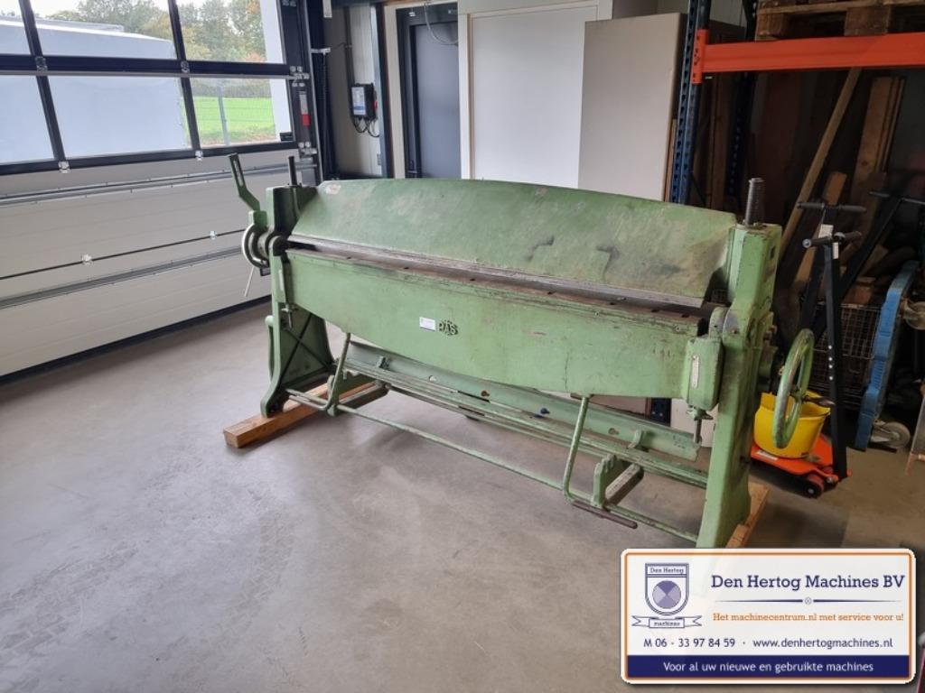 RAS zetbank plooibank 2040x2mm gebruikte zetbank metaal, Ophalen, Gebruikt