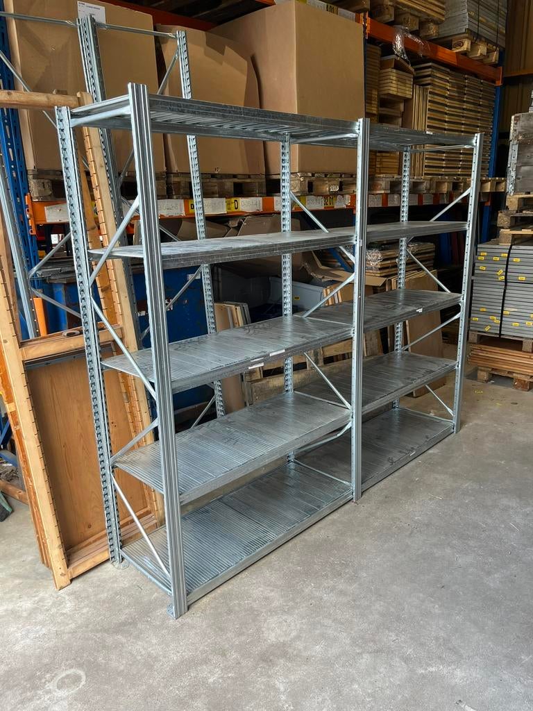 Metalsistem stellingen 60cm diep, Ophalen, Zo goed als nieuw, IJzer