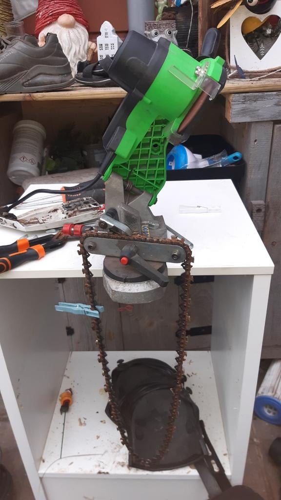 Kettingzaag kettingen slijpen, Ophalen, Gebruikt