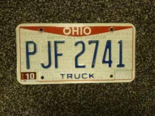 Kentekenplaat licenseplate Ohio Truck USA, Verzamelen, Automerken, Motoren en Formule 1, Gebruikt, Auto's, Verzenden