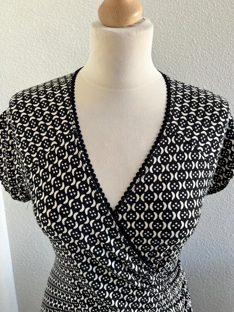 King Louie maat L zwart wit crossdress jurk 2690, Zwart, Maat 42/44 (L), Ophalen of Verzenden, Zo goed als nieuw