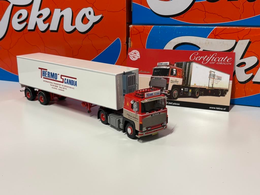 Tekno Bjarne Andersen, Hobby en Vrije tijd, Modelauto's | 1:50, Ophalen of Verzenden, Zo goed als nieuw, Bus of Vrachtwagen, Tekno