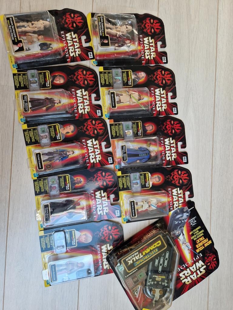 11 star wars action figures en electronic commtalk reader, Ophalen of Verzenden, Nieuw, Actiefiguurtje