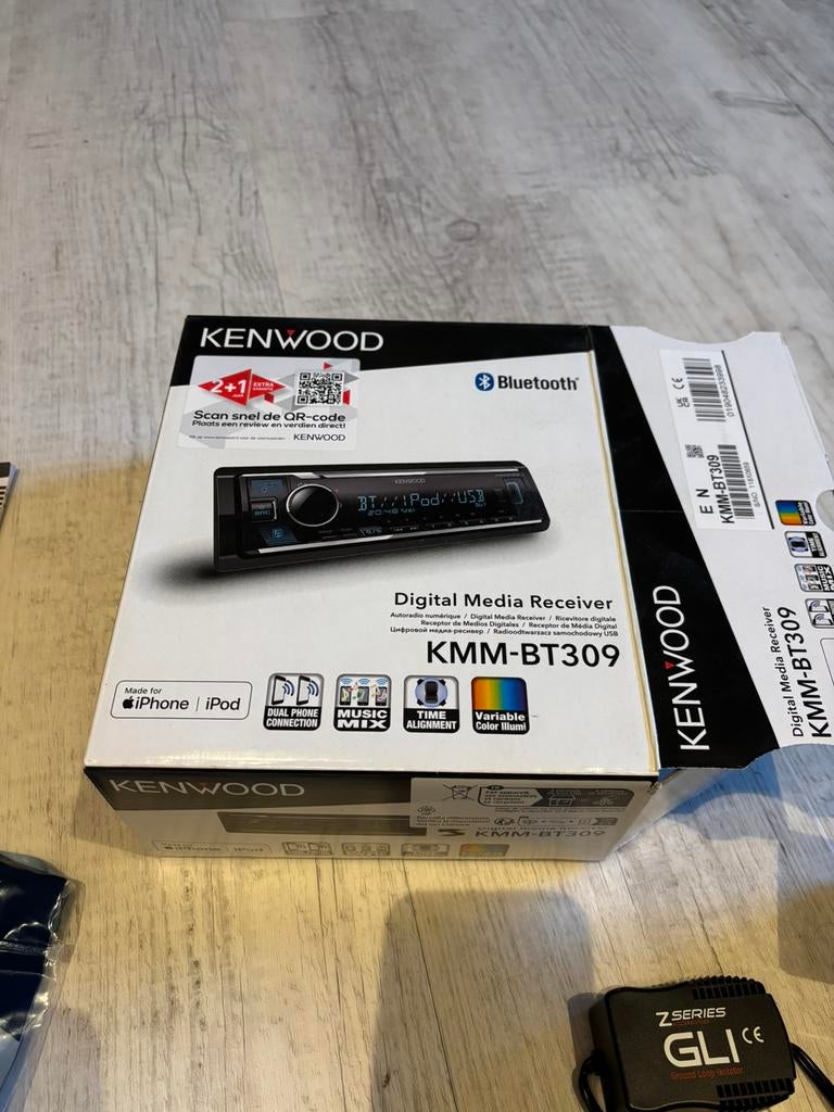 Kenwood KMM-BT309 Bluetooth z.g.a.n.!, Ophalen of Verzenden, Zo goed als nieuw