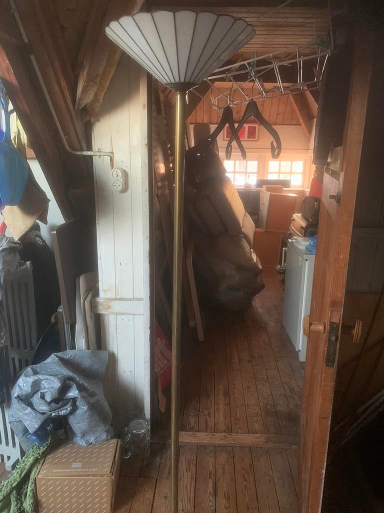 design artdeco lampen merk rose  1 staand en 2 wandlampen, Art deco, Ophalen of Verzenden, Zo goed als nieuw, Glas