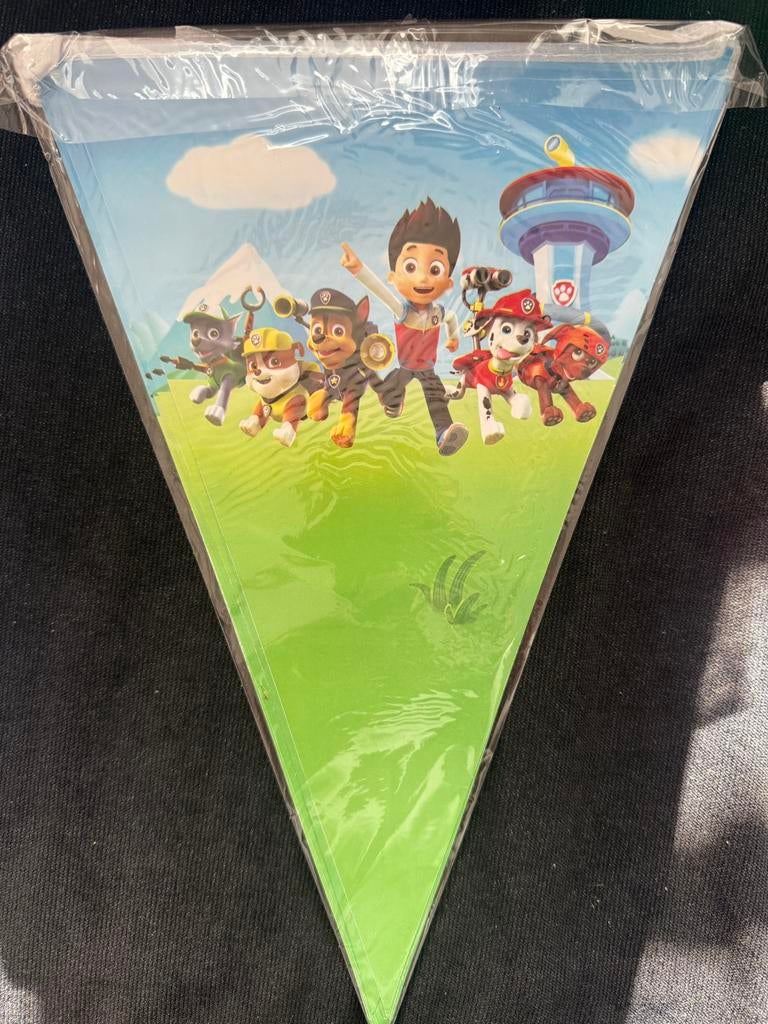 Paw Patrol slinger vlaggenlijn puntslinger, Ophalen of Verzenden, Nieuw, Versiering, Verjaardag