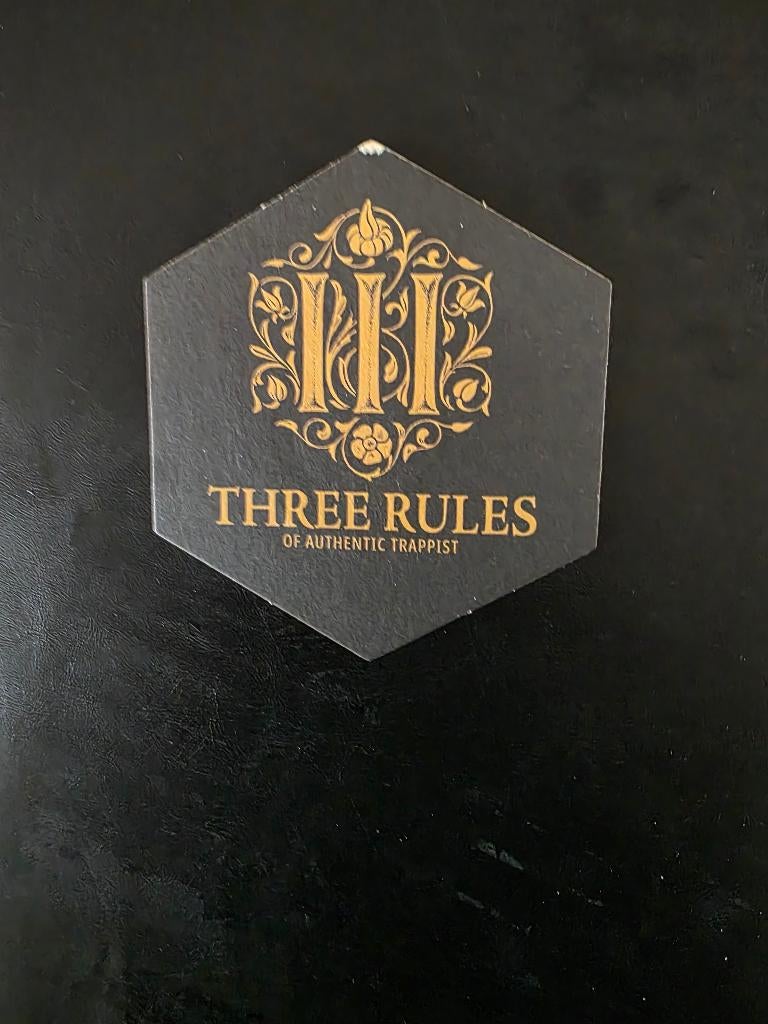 Viltje Three Rules, Ophalen of Verzenden, Zo goed als nieuw, Viltje(s), La Trappe