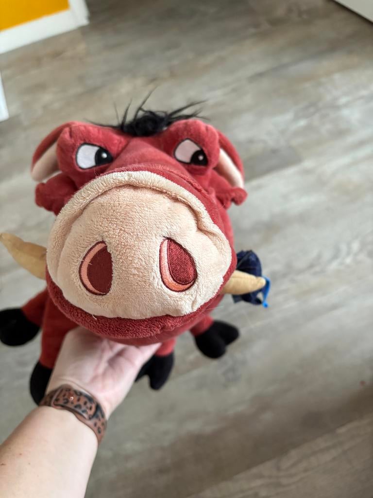 Knuffel Pumbaa - Lion King, Ophalen of Verzenden, Zo goed als nieuw, Overige typen