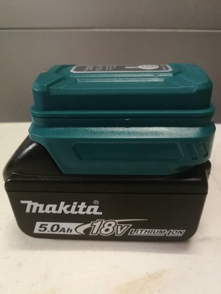 Lampadapter Makita 18V (zwart en groen) met twee USB-poorte, Ophalen of Verzenden, Nieuw