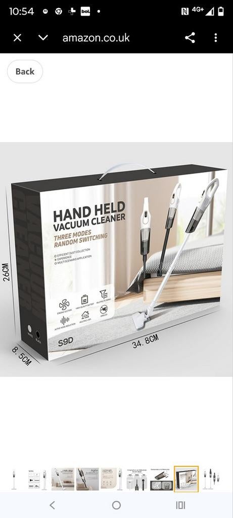 Handzame draadloze stofzuiger, Ophalen of Verzenden