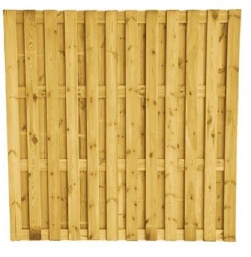 **Actie** plankenscherm 27 planks (23+4) licht vergrijsd, 150 tot 200 cm, Nieuw, Ophalen of Verzenden, 150 tot 200 cm