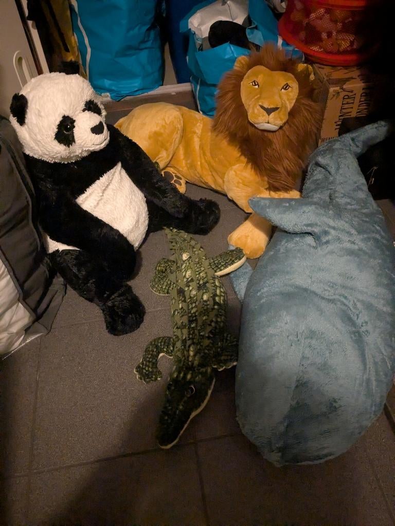 Jungle dieren knuffels groot, Kinderen en Baby's, Ophalen, Zo goed als nieuw, Overige typen