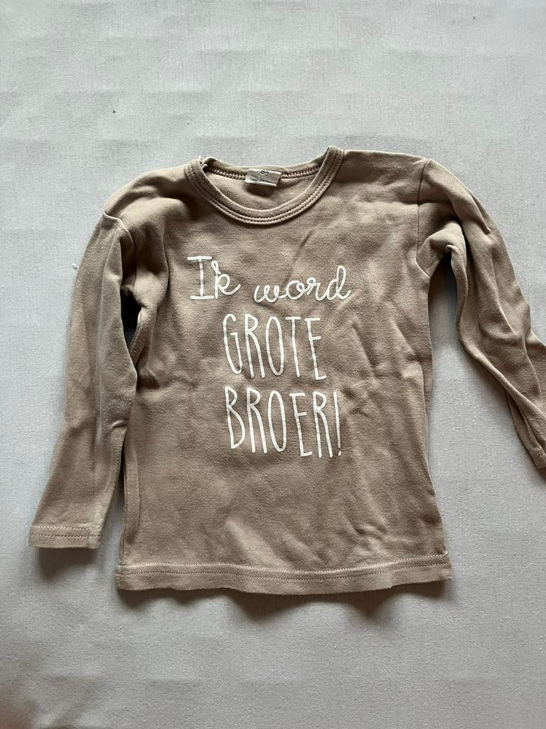Shirt Ik word grote broer maat 86, Kinderen en Baby's, Babykleding | Maat 86, Ophalen of Verzenden, Zo goed als nieuw, Meisje
