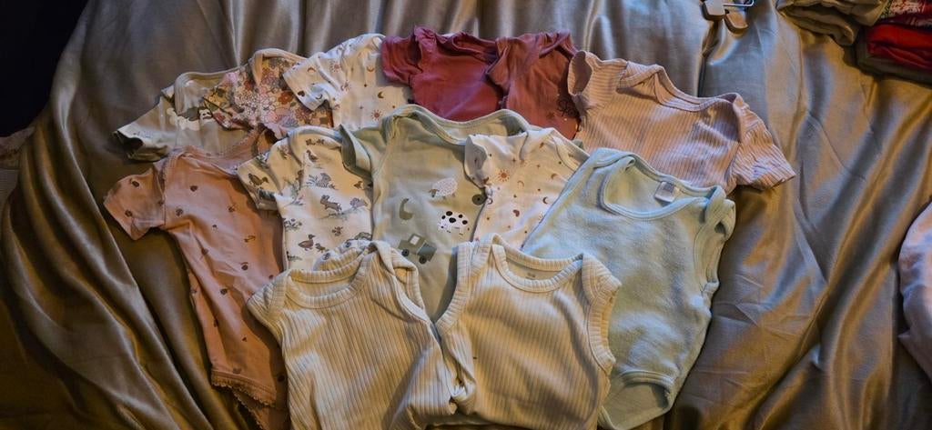 14 Korte mouwen rompers, Ophalen of Verzenden, Zo goed als nieuw, Maat 50