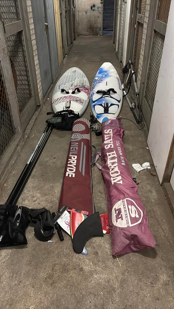 Complete windsurfset, 250 tot 300 cm, Ophalen of Verzenden, Complete set, 5 tot 7 m²