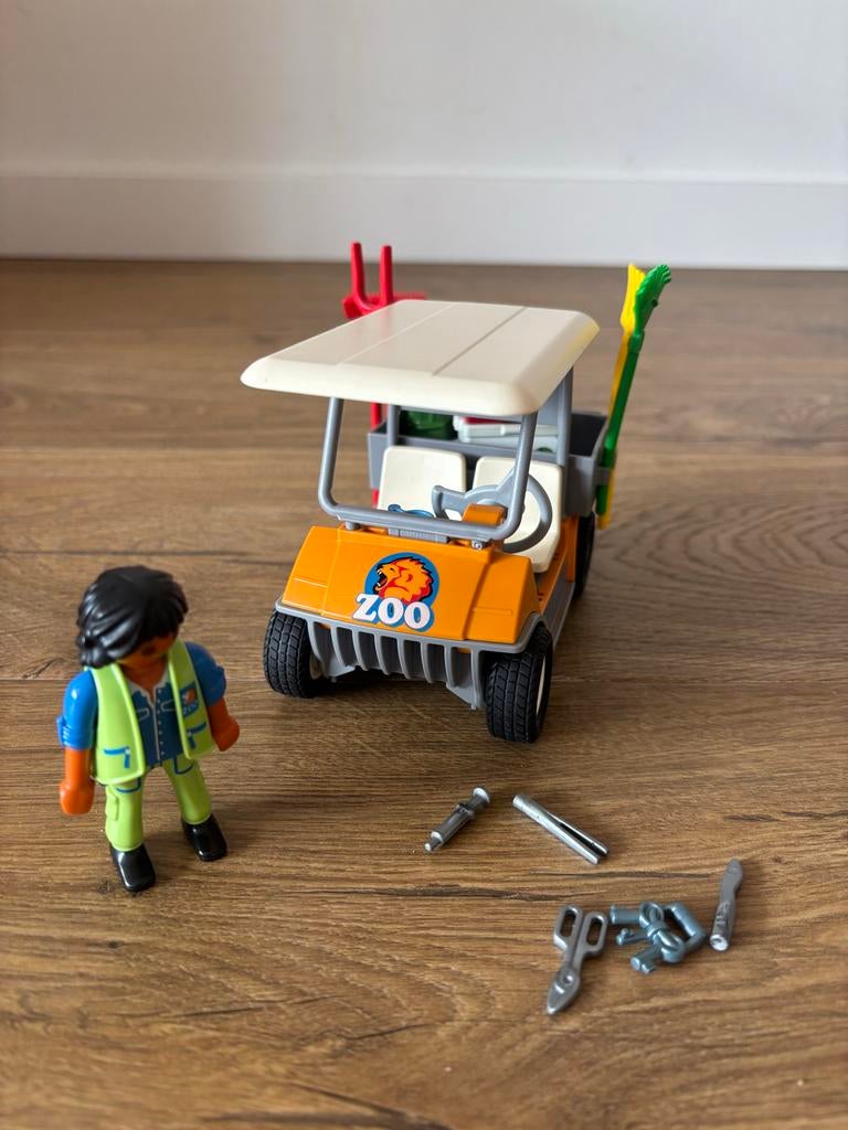 Playmobil Dierenverzorger met Voertuig, Ophalen, Zo goed als nieuw, Complete set