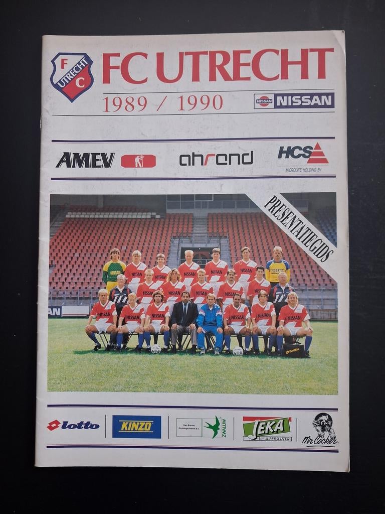 Presentatiegids FC Utrecht 1989/1990, Verzamelen, Ophalen of Verzenden, Zo goed als nieuw, F.C. Utrecht, Overige typen