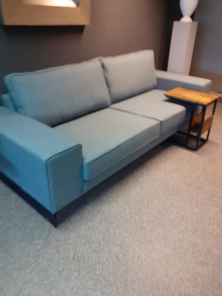 Prachtige 3 zitsbank haveco.Ned fabrikaat grijs .NIEUW, Ophalen, Nieuw, 75 tot 100 cm, Stof