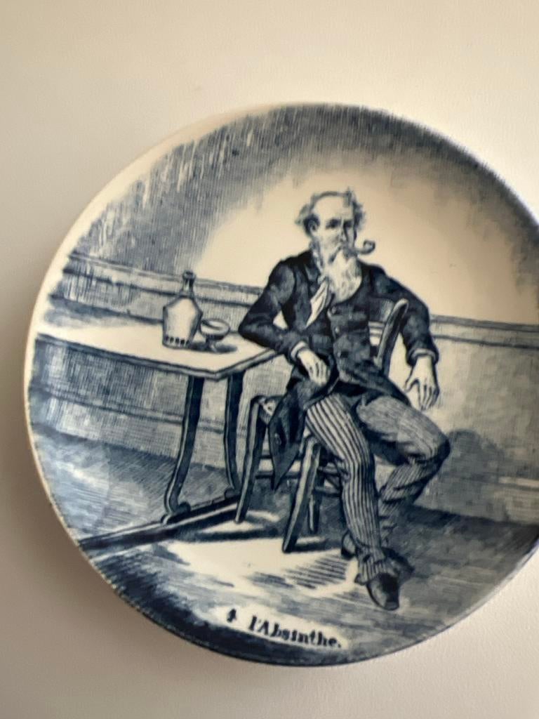 Delftsblauw verzamelbordjes 8 x Bosch/Royal Sphinx, Ophalen of Verzenden