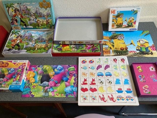 div.puzzels en Memorie spel  voor 3+ en 5+ Nieuw en ZGAN, Ophalen of Verzenden, Meer dan 50 stukjes, Zo goed als nieuw, 2 tot 4 jaar