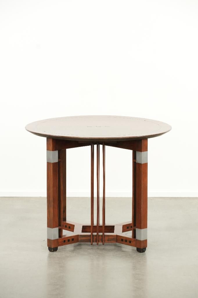 Ronde Art Deco Schuitema bijzettafel uit de Decoforma serie, Ophalen, Gebruikt, 50 tot 100 cm, 50 tot 75 cm