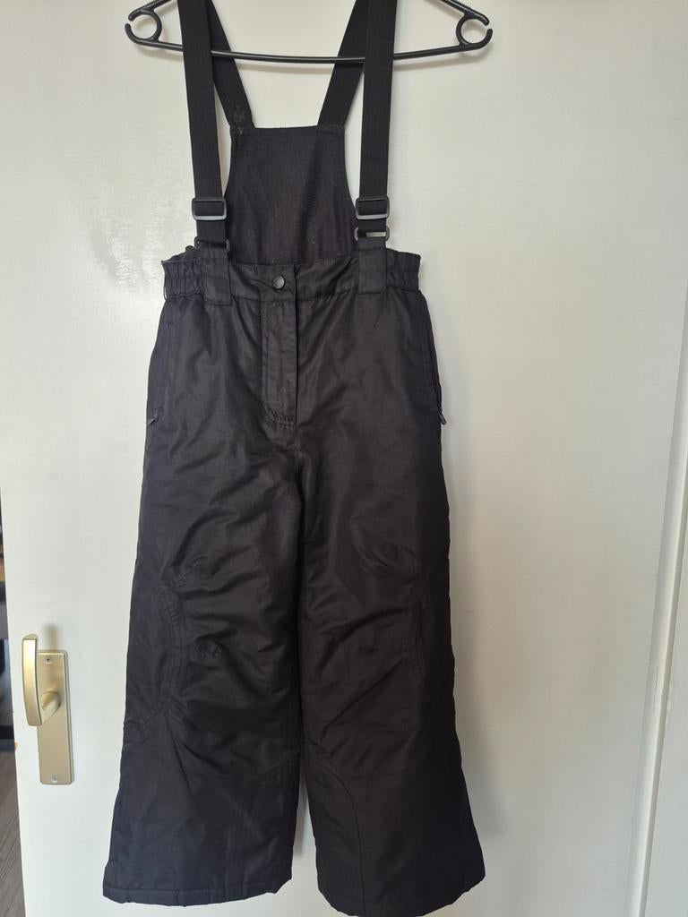 Zwarte skibroek met bretels, Ophalen of Verzenden, Zo goed als nieuw, Maat 34 (XS) of kleiner, Broek