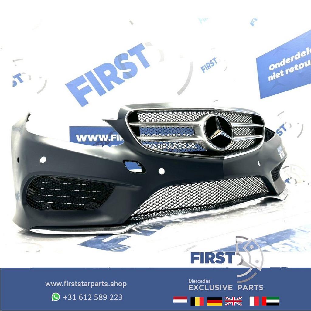 W212 BUMPER FACELIFT AMG Voorbumper COMPLEET Mercedes 2012-2, Gebruikt, -, Voor, Ophalen of Verzenden