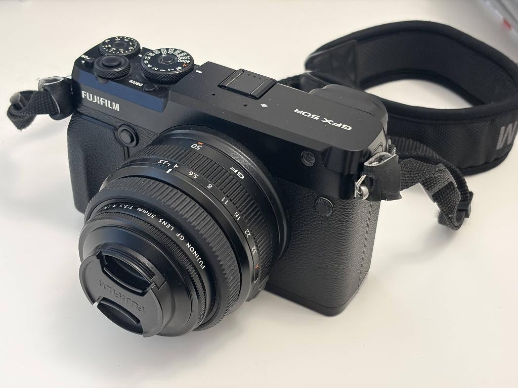 Fujifilm GFX 50R + 50mm Kit, Audio, Tv en Foto, Ophalen, Spiegelreflex, 50 Megapixel, Zo goed als nieuw