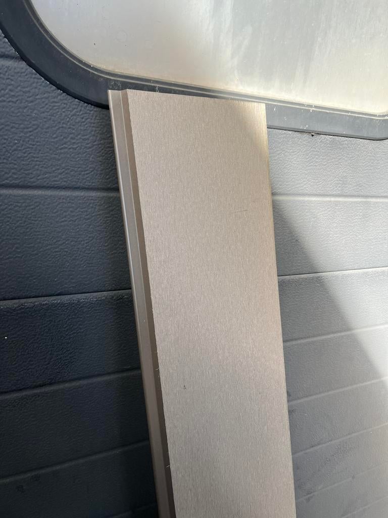 Vlonderplanken composiet Grijs, Tuin en Terras, Terrasdelen en Vlonders, Ophalen, Zo goed als nieuw, Composiet