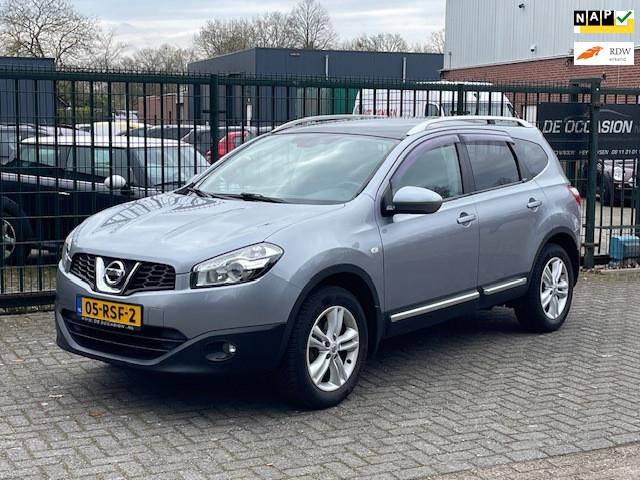 Nissan Qashqai +2 1.6 Optima 7 persoons, zeer mooi!, Voorwielaandrijving, Euro 5, Stof, Zwart