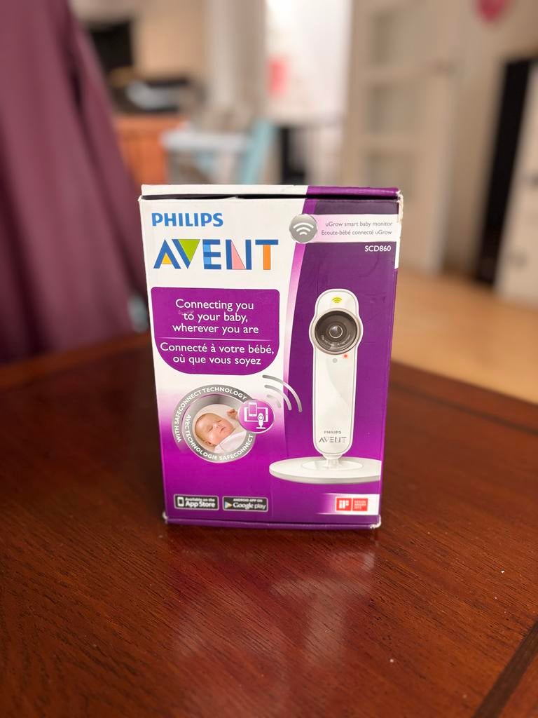 PHILIPS AVENT SCD860 Smart Babyfoon met Camera, Ophalen of Verzenden, Nieuw, 250 meter of meer, Camera